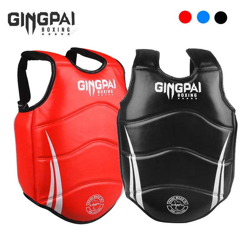 Chest Guard Boxing MMA Kickboxing Body Vest Protector Martial Arts WTF Reversible Rib Shield Taekwondo Target Training Uniform